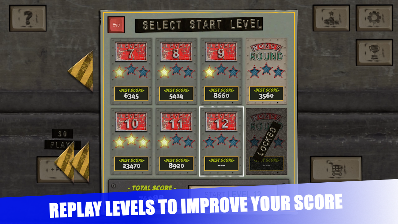 Number Tumbler Level Select
